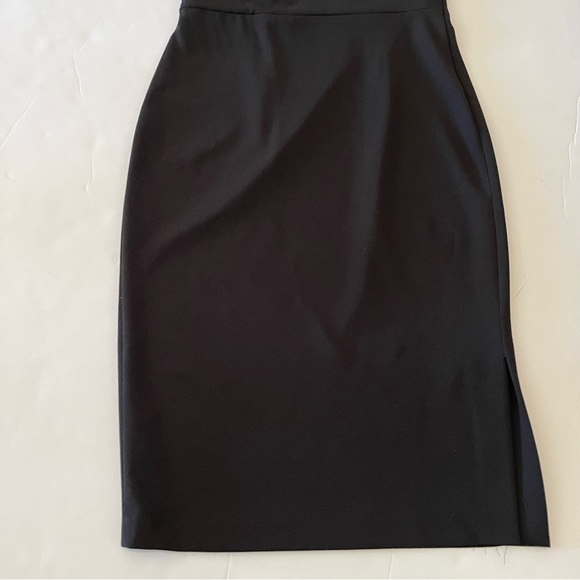 Calvin Klein One Shoulder Black Rhinestone Embellished Sheath Dress - Picture 4 of 9
